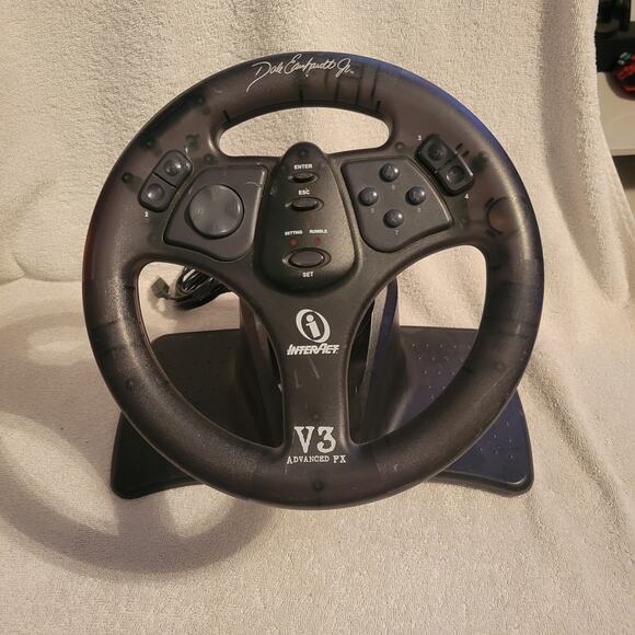 V3 Driving Steering Wheel Controller For N64 Nintendo 64 Wheel Only - Picture 1 of 10